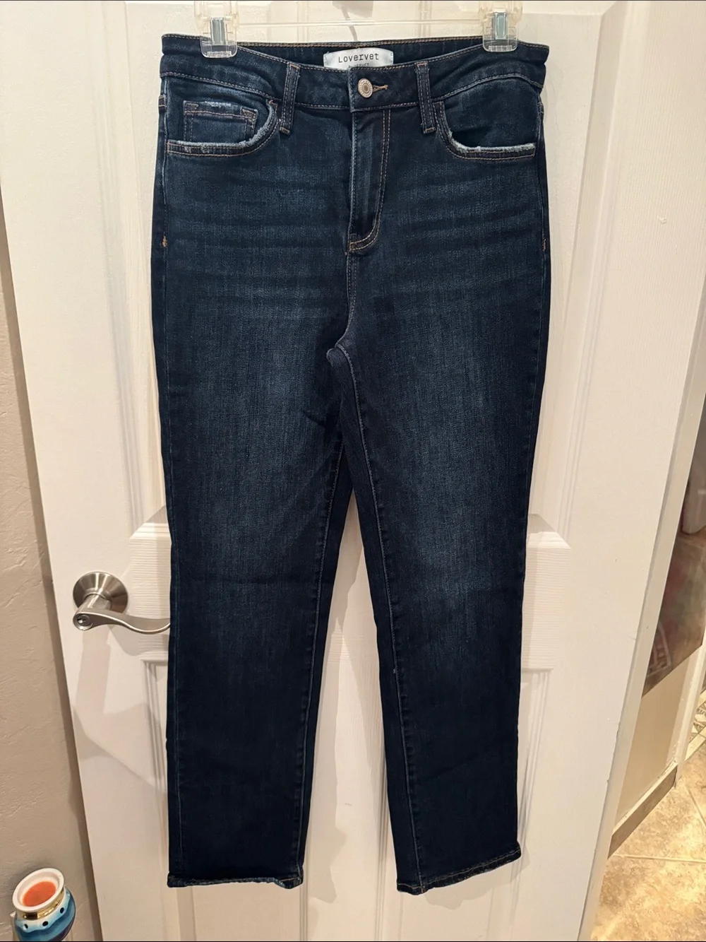 Lovers+Friends High-Rise Dark Indigo Slim Jeans